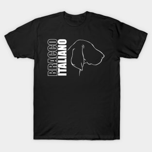 Bracco Italiano profile dog mom gift T-Shirt